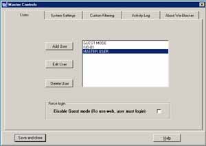 Master Controls Users.